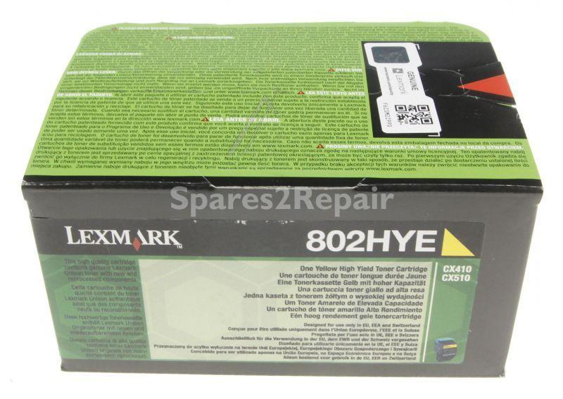 Lexmark Toner Cartridge - 80c2hye Lexmark Project Toner 802hye Yellow 3k Cx410 Cx510