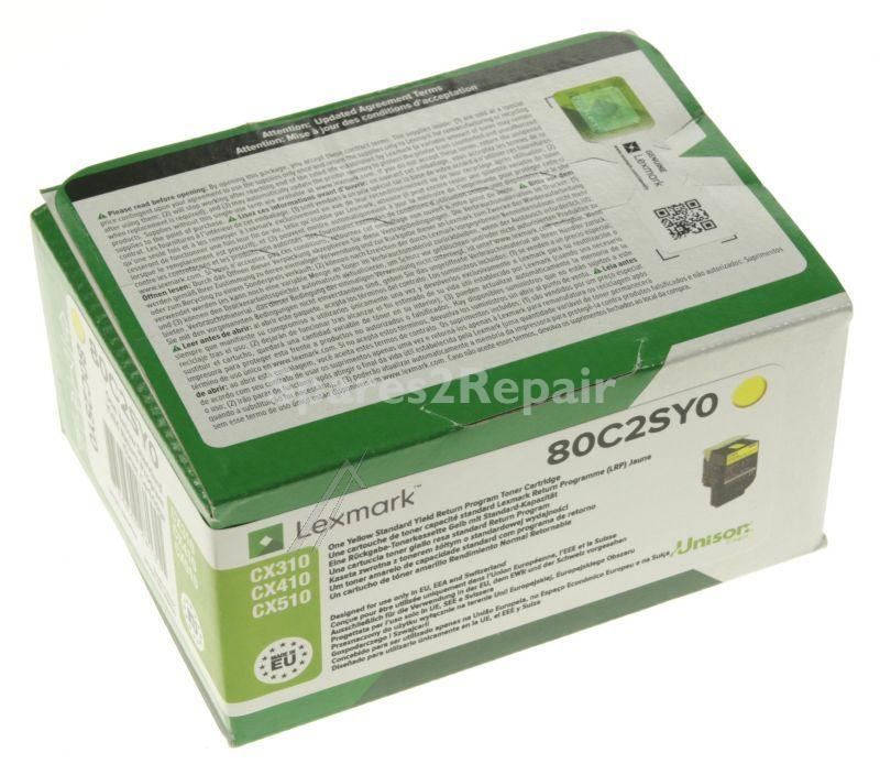 Lexmark Toner Cartridge - 80c2sy0 Lexmark R-toner 802sy Yellow 2k Cx310-cx410-cx510