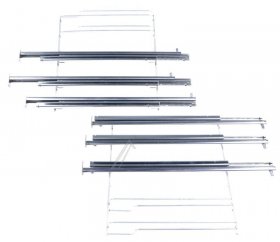 Telescopic Slideout Oven Grills - 11049024 Full Extension Rails 3-fold [Bosch Siemens]
