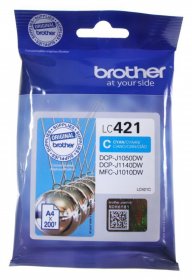 Brother Cartridge - Lc421c Brother Ink Cartridge Lc421c Cyan 0 2k