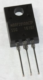 Multicomp Diode - 100v-2x10a Mbrf20100ct Schottky Diode Double Cc To-220fp