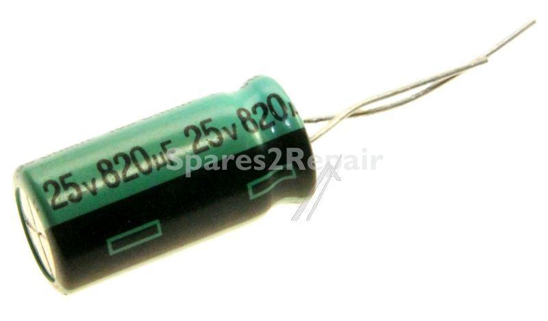 Panasonic 25v Radial Electrolytic 105 De - 820uf-25v Radial Electro Capacitor 105°