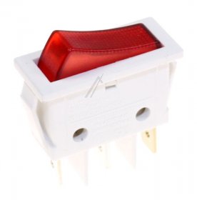Interbar Rocker Switch - 3652-807 22 Bipolar Rocker Switch Single-pole W Bulb 16a-250v 11x30mm