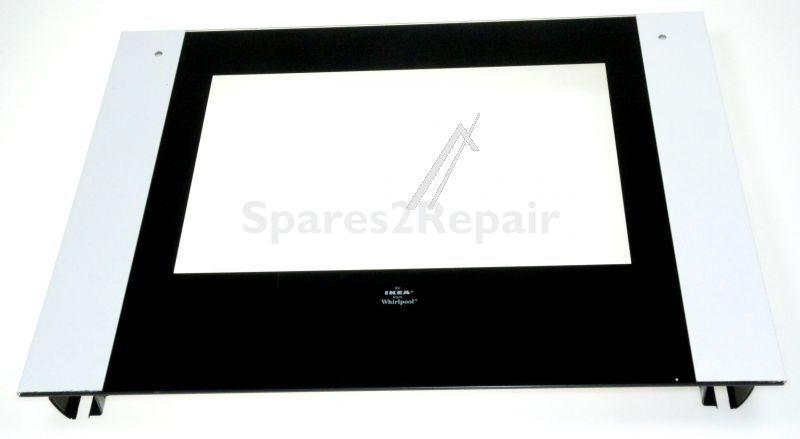 Oven outer Door - C00337875 481245058785 Oven Glass + Profiles [Whirlpool Indesit]