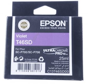 Epson Cartridge - T46s C13t46sd00 Epson Ink Violet 25ml
