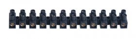 Luster Terminal - Terminal Block Connector, 4 Mm² Black, 12 P