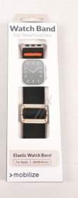 Mobilize Wristbands For Smartwatch - 81683 Mobilize Watch Strap - Elastic - For Apple 38-40-41mm - Black