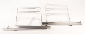 Telescopic Slideout Oven Grills - 17008959 Extension Rail Set Set Contains Hook-in Rack Pair 4 Levels And 1 Cliprail Pair For 60cm Steam Appliances This Set Is A [Bosch Siemens]