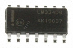 On Semiconductor Operational Amplifier Ic - Lm324d Transistor Smd