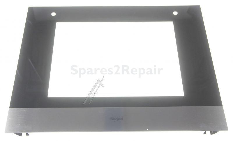 Oven outer Door - C00320383 481010599910 Oven Glass +supports [Whirlpool Indesit]