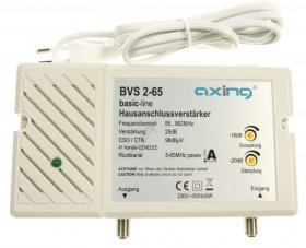 Axing Aerial Amplifier - Bvs 2-65 HausanschlussverstÄrker 25 Db 98 Dbµv 862 Mhz