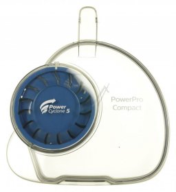 Philips Dust Compart. Lid - 996510076954 Dustbucket Lid Assembly Smokeblack