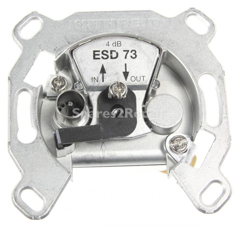 Kathrein Aerial Outlet Sockets - Esd 73 Breitband-verteilerdose 1-loch Iec High-end