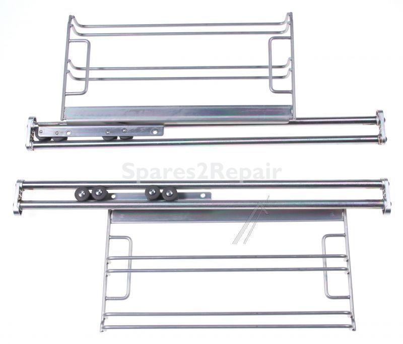 Telescopic Slideout Oven Grills - 17000165 Telescoping Extension Rails 1-fold [Bosch Siemens]