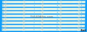 Baird LED Backlight Array Baird TI5511DLEDDS Qantec QT55190IDLEDNC QT5520DLEDS 55" CC02550D485V10 55E20 5X9 5S1P 9pcs