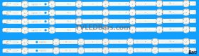 Barz LED Backlight Array VES480QNDS-2D-N11 Hitachi 48HK6T64U 48HK6T74U Vestel 48" UHD DRT VNB 4xA 2xB