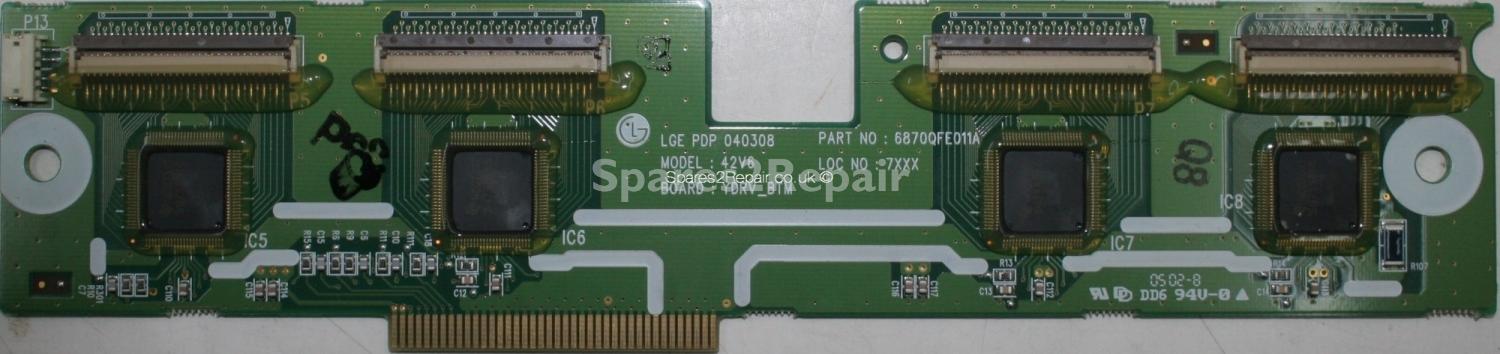 Bush PDP42TV003 - DRV - 6870QFE011A - PDP 040308 - 42V6 YDRV_BTM