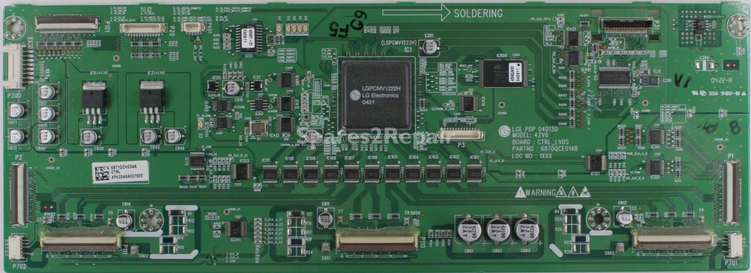 Hitachi 42PD4200 - CTRL - 42V6 CTRL_LVDS - 6870QCE014B - PDP 040130