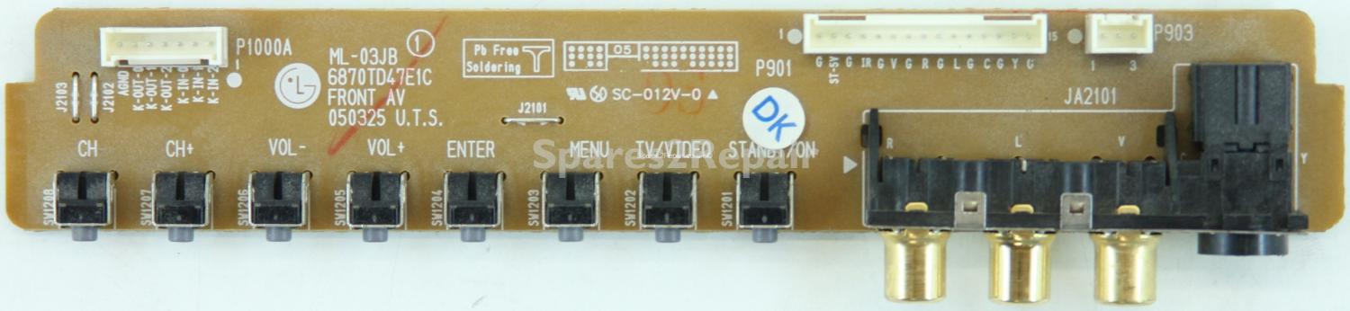 LG 37LP1D-EA - Side AV/Buttons - 6870TD47E1C - 050325 - ML-03JB