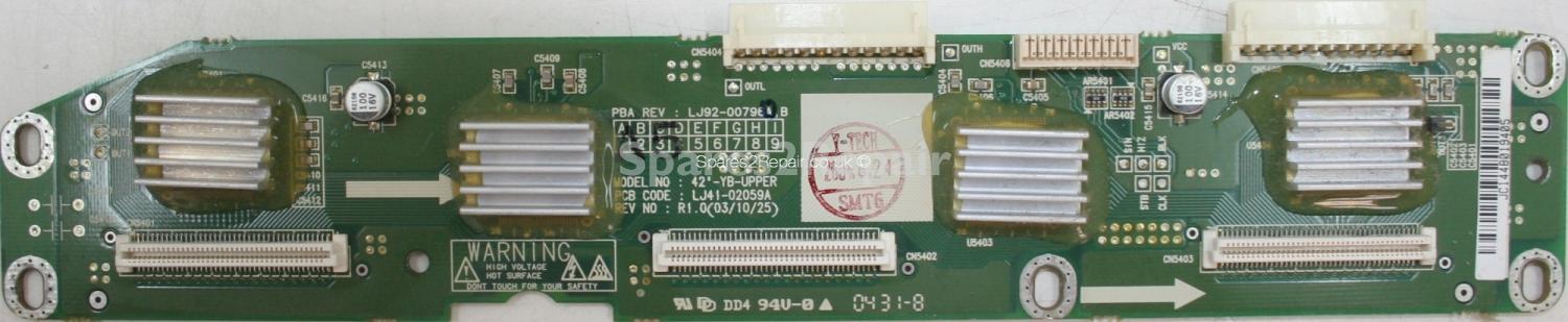 Philips 42PF9946/12 - YDRV - LJ92-00796A - A5 - LJ41-02059A - R1.0 - 42-YB-UPPER