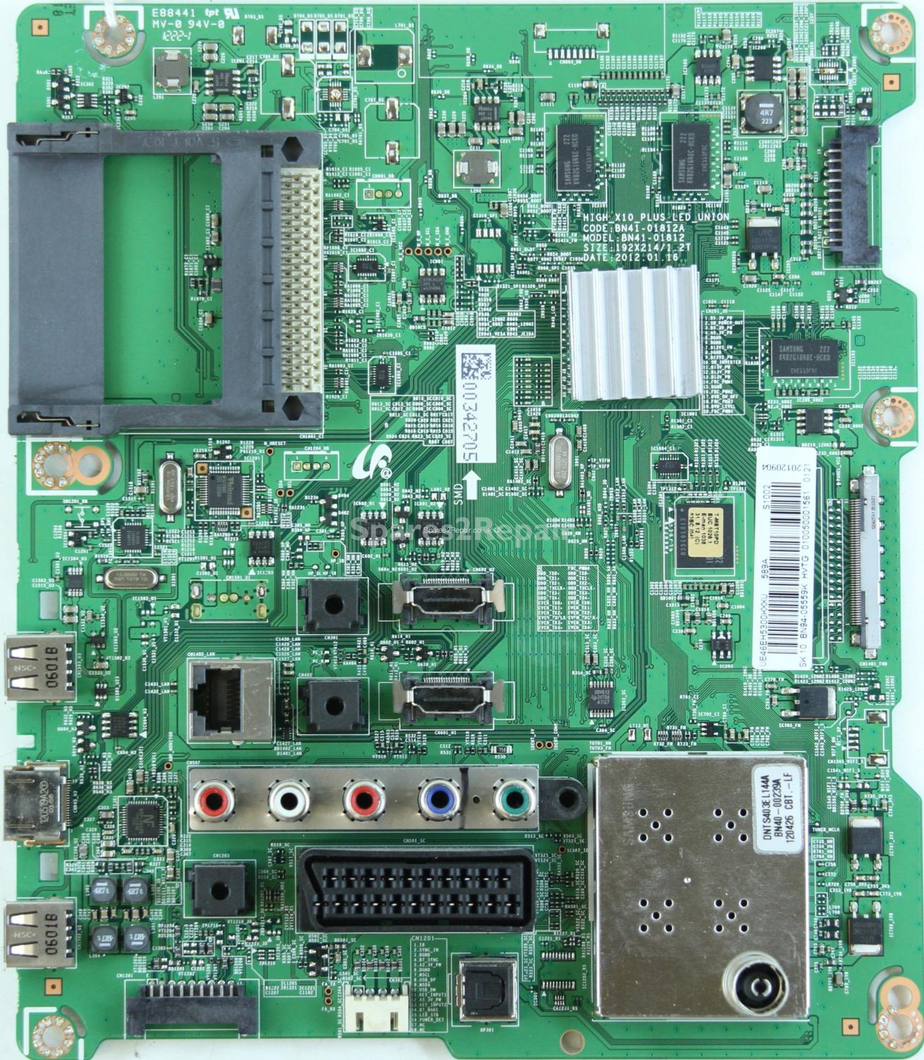 Samsung UE46EH5300K - Main AV - BN94-05559K - BN41-01812A - HIGH_X10_PLUS_LED_UNION