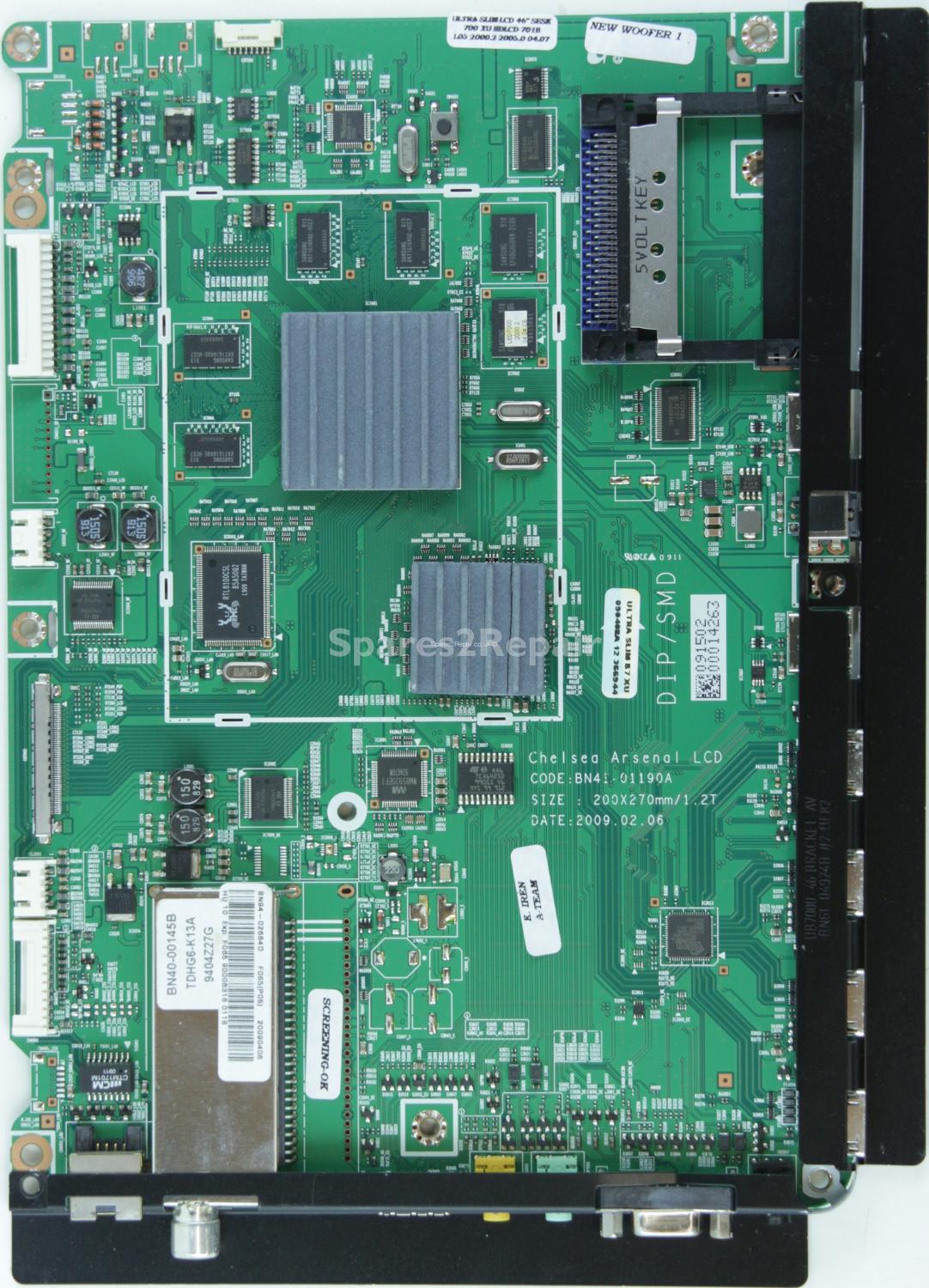 Samsung UE46B7020WW - Main AV - BN94-02664D - BN41-01190A - Chelsea Arsenal LCD