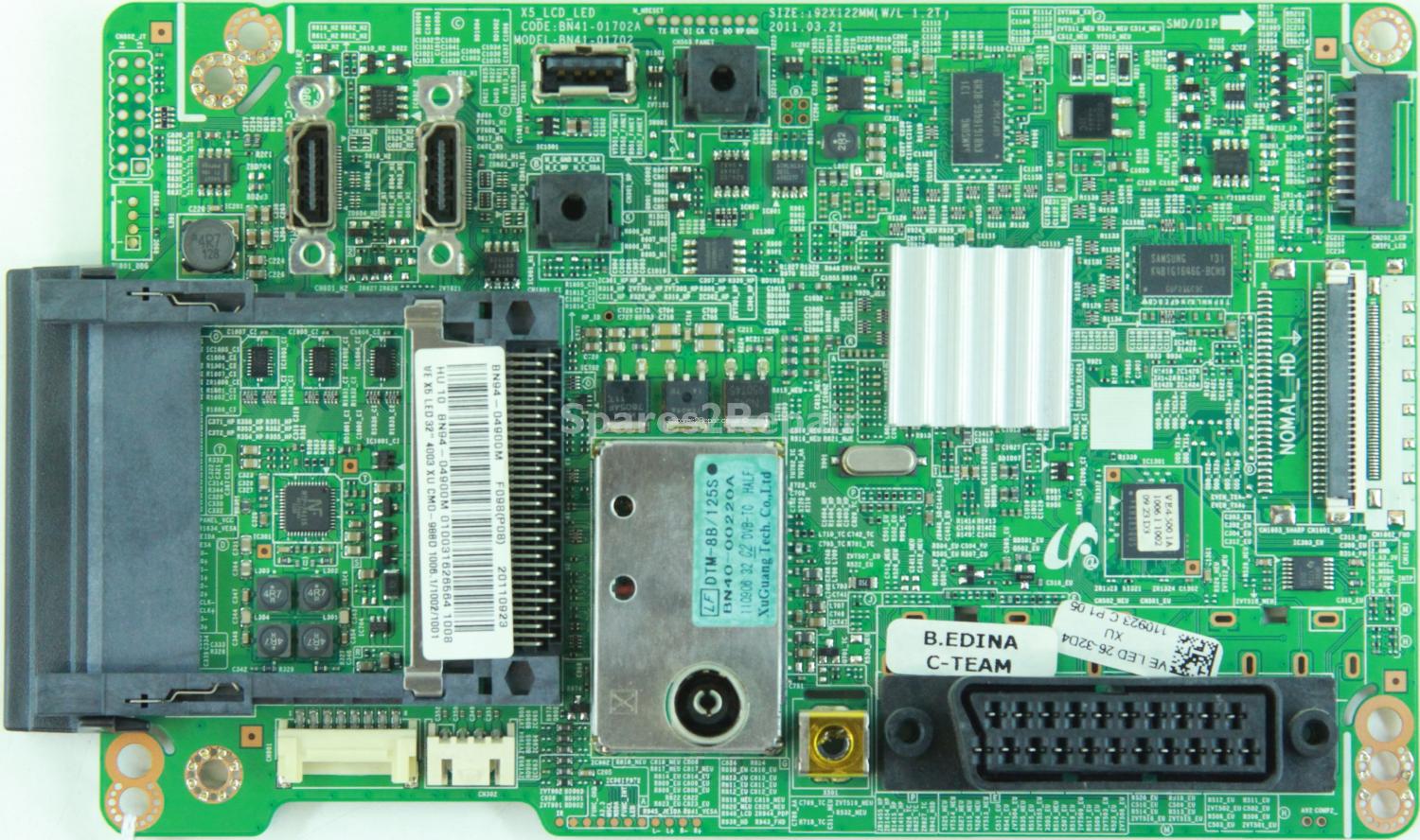Samsung UE32D4003BW - Main AV - BN94-04900M - BN41-01702A - X5_LCD_LED