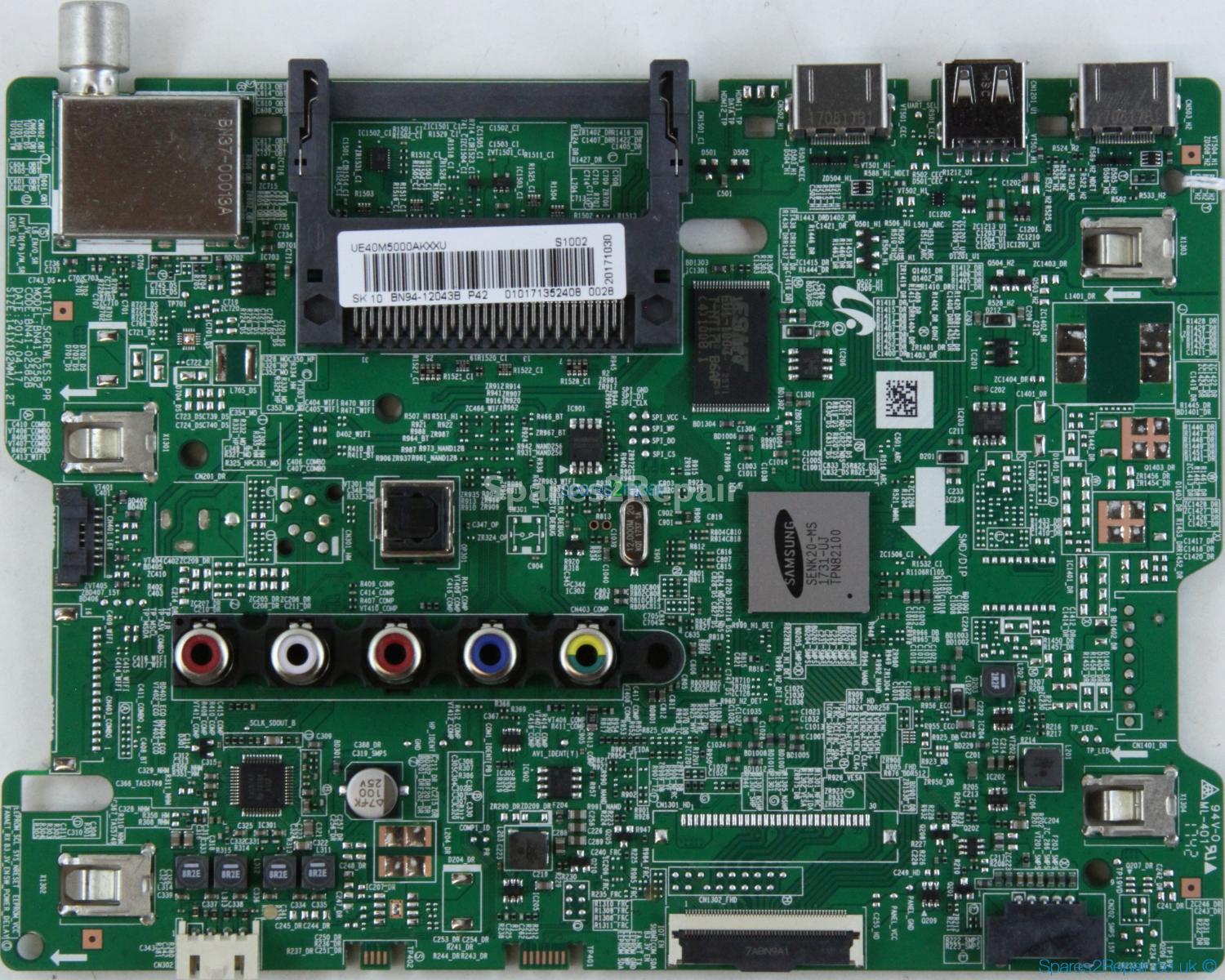 Samsung UE40M5000AK - Main AV - BN94-12043B - BN41-02582B - NT17L_SCREWLESS_PR