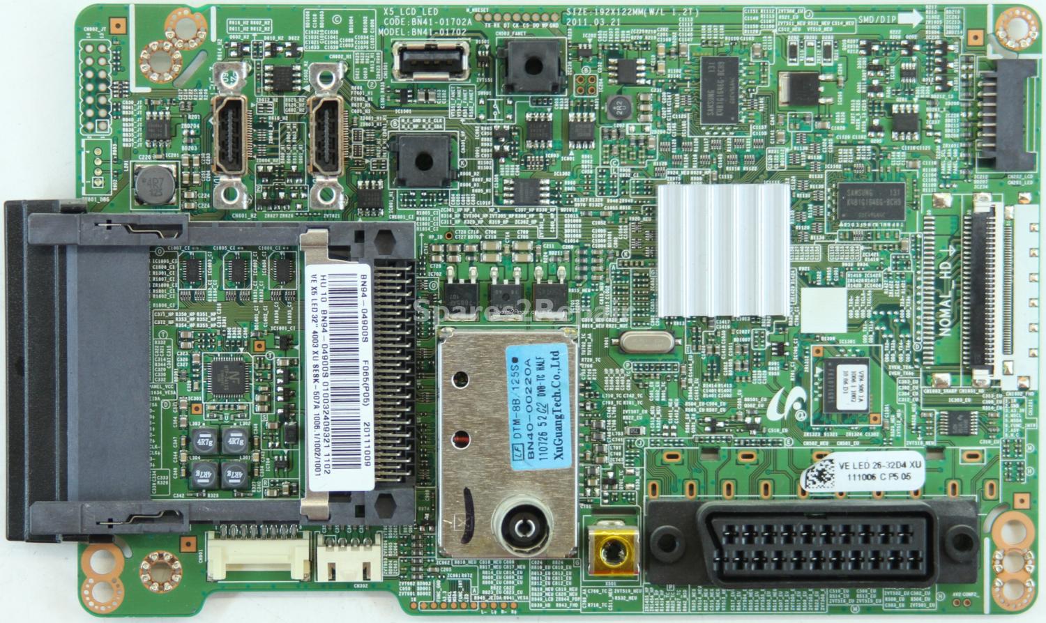 Samsung UE32D4003BW - Main AV - BN94-04900S - BN41-01702A - X5_LCD_LED