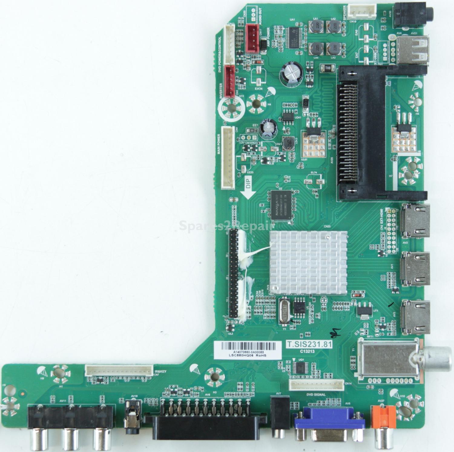 Seiki SE556Y01UK - Main AV - T.SIS231.81 - C13213 - 890-M00-60E45 - SY14327-1 - LSC550HQ06