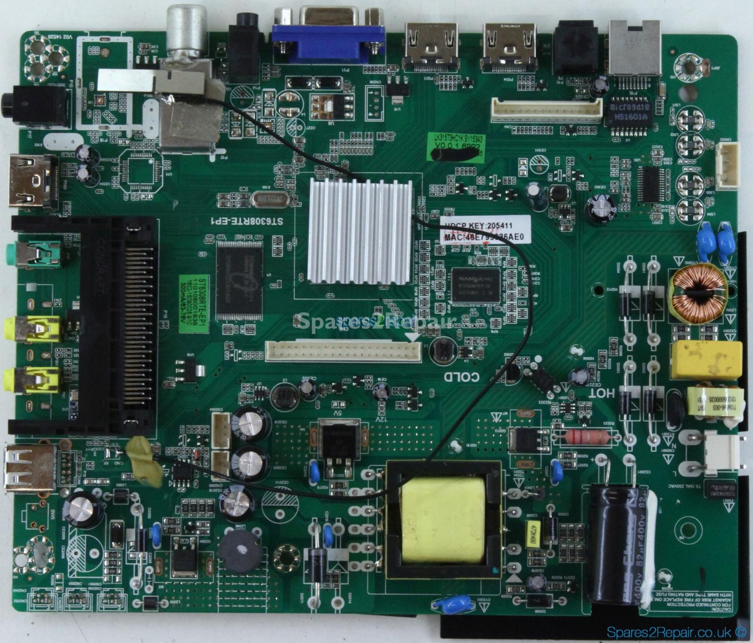 Seiki SE32HD01UK - Main AV - ST6308RTE-EP1 - SY15343 - 890-M00-07E38