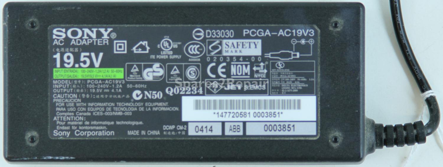 Sony - Charger - PCGA-AC19V3 - 19.5V 4.1A (Original)