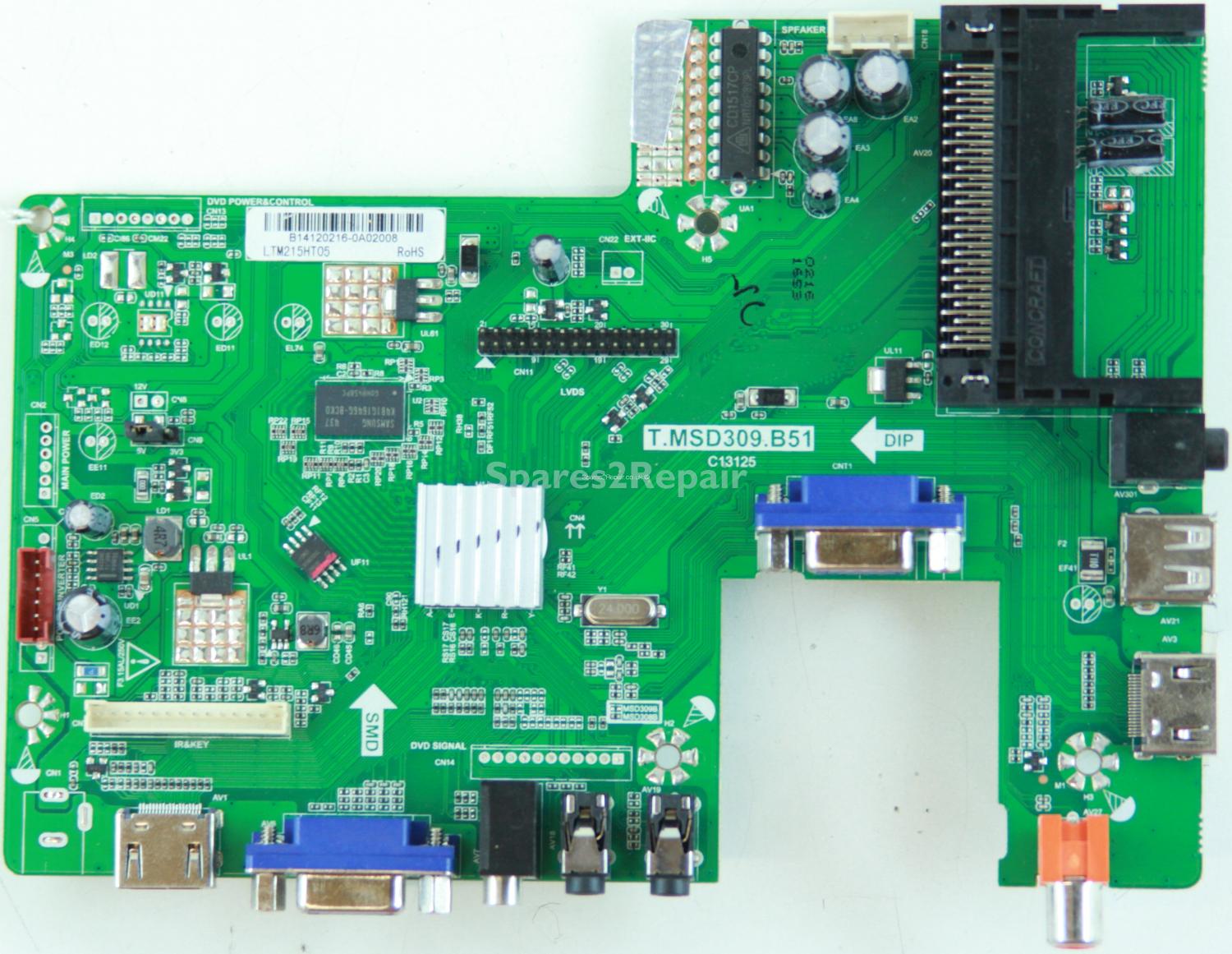 Technika 22E21B-FHD - Main AV - T.MSD309.B51 C13125 - 4502324 - LTM215HT05