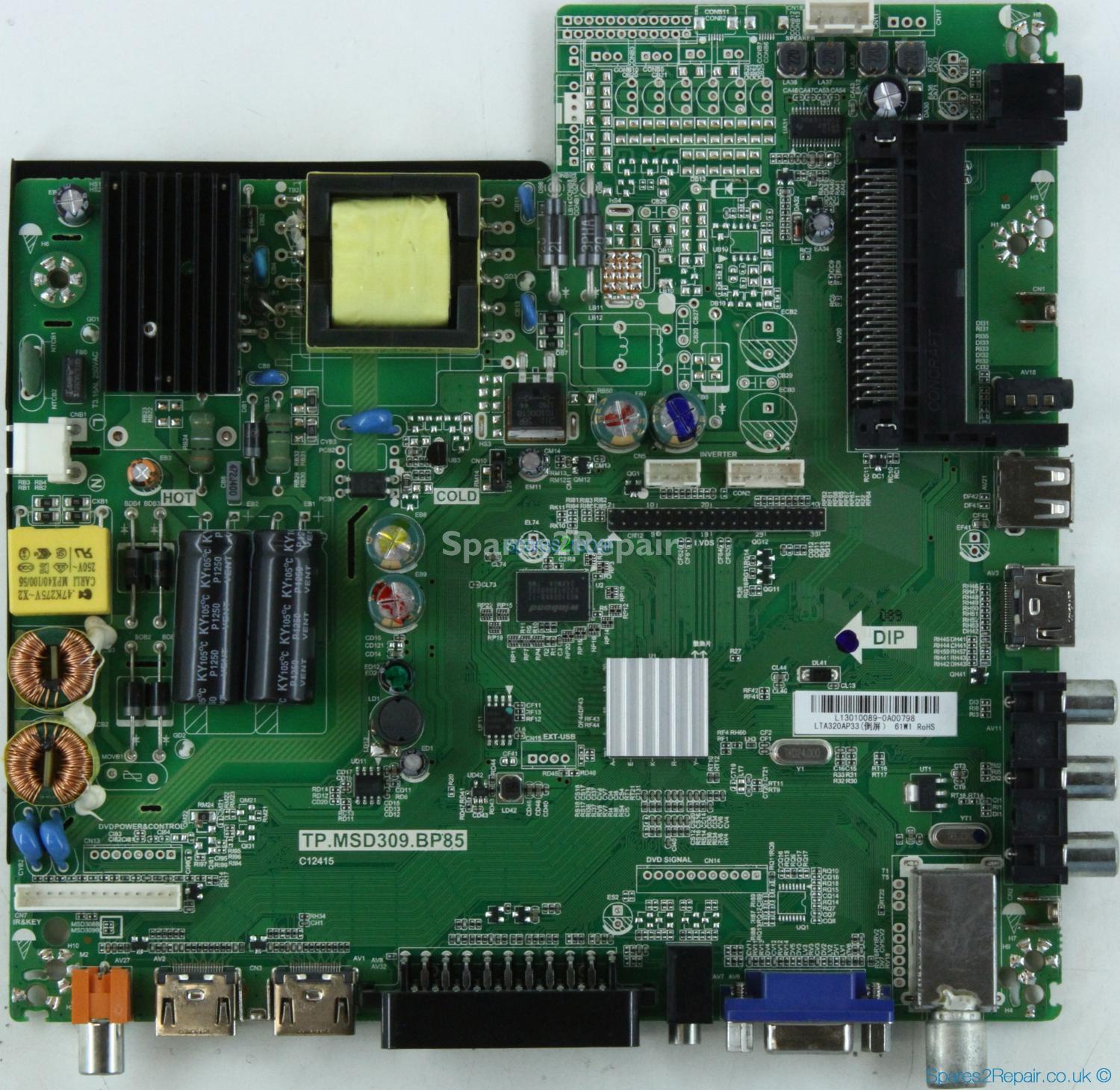 Technika LED32-E251 - Main AV - TP.MSD309.BP85 - C12415 - L13010089 - LTA320AP33 - 4501613-3