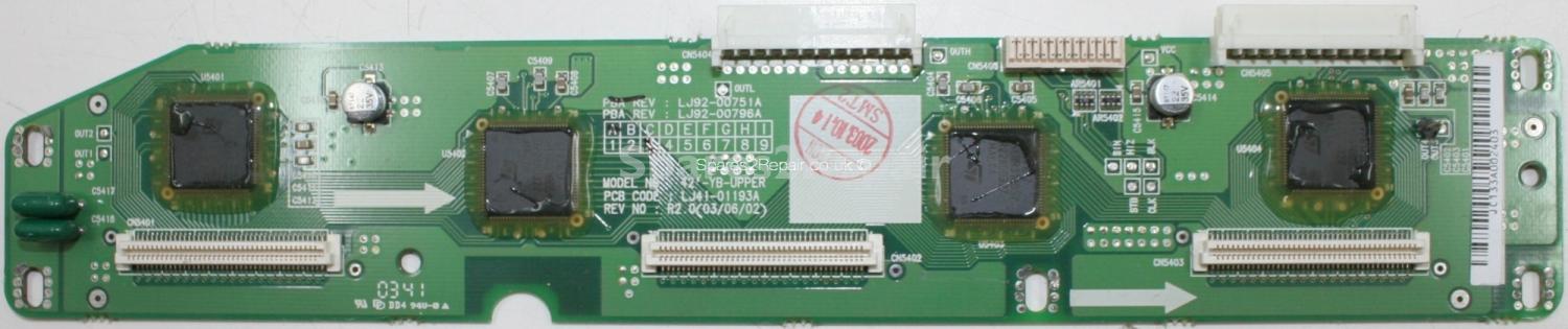 Techwood TWP4205 - DRV - LJ92-00751A - A3 - LJ41-01193A - R2.0 - LJ92-00751A - A3 - 42-YB-UPPER